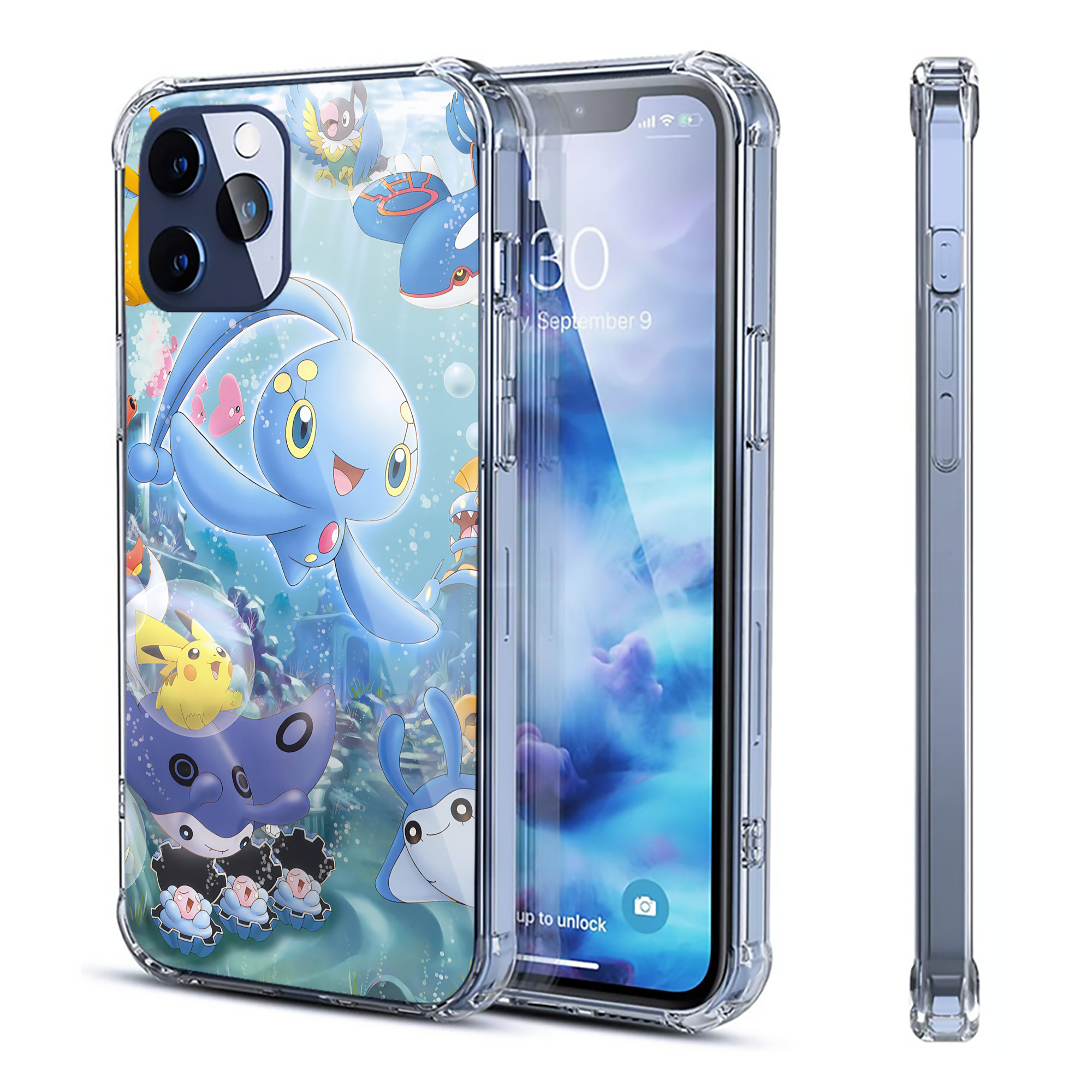（画像用） ポケットモンスター Pokémon 【iPhone 12シリーズ対応】透明スマホケース（クリアソフトケース）